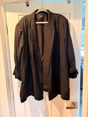NWOT Simply Vera Wang Black Women’s Plus size 4X Relaxed Blazer Jacket